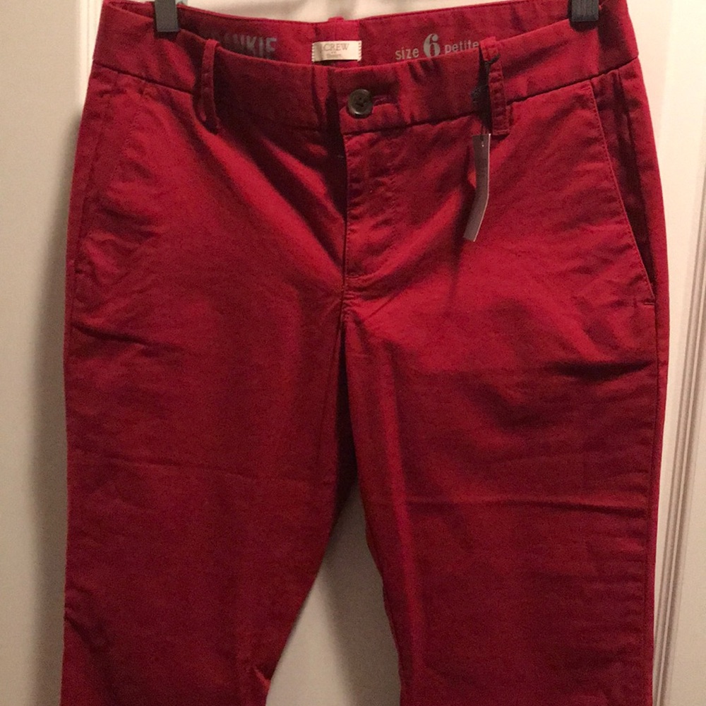 JCrew Frankie Chino- size 6 petite- NWTs